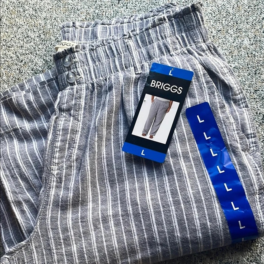 Briggs New York Women’s Striped Gray Bottoms